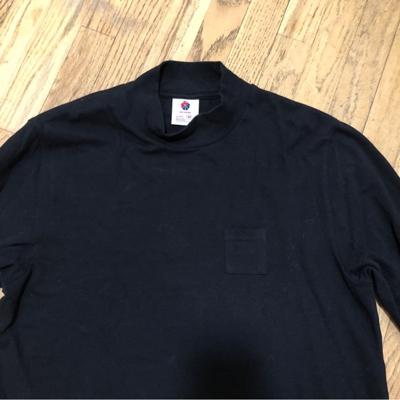 Aimé Leon Dore Black Mock Neck Long Sleeve Sweater Shirt, Size M - Picture 4 of 16